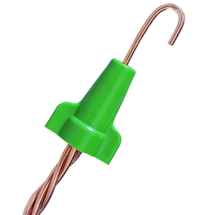 Ideal 30-292 Greenie 92 Series Flame-Retardant Twist-On Grounding Wire Connector, 14 to 10 AWG, 500 per Bag