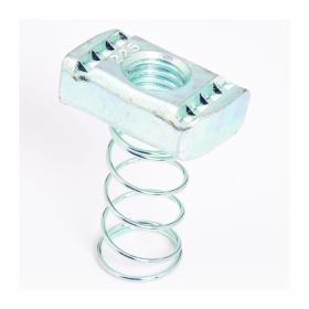 B-Line N224ZN 1/4-20 in Threaded Spring Nut For Use With Traditional and 4Dimension Channel