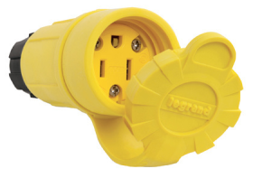 Pass & Seymour 15W47 15A, 125V Watertight Connector, Yellow 3W