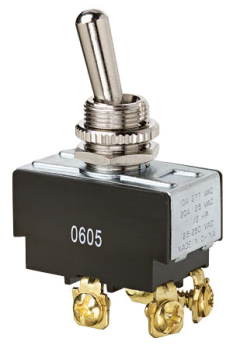 Ideal 774005 Heavy-Duty DPST On-Off Toggle Switch with Spade Terminals