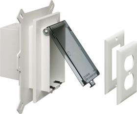 Arlington InBox DBVS1C Low-Profile Vertical Box For New Construction On Any Siding Clear Cover