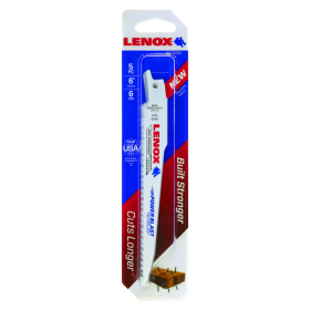 Lenox 20572656R 5-Pack 6-in 6-TPI Bi-Metal Reciprocating Saw Blades