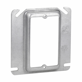 Crouse-Hinds TP489 4 In. Square 1-Device 5/8 In. Raised Steel Box Cover