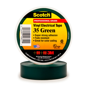 3M 35GREEN Green Premium Electrical Tape 3/4 in W x 66 ft 10/bx