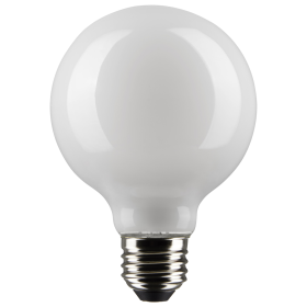 Satco S21238 G25 LED Lamp, 6 Watts, Medium E26 Base, 500 Lumens, Dimmable, Warm White