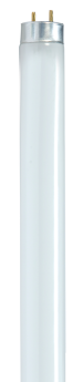 Satco S8424 4 Ft. T8 Fluorescent Lamp, 28 Watts, Medium Bi-Pin G13 Base, 2755 Lumens, Cool White