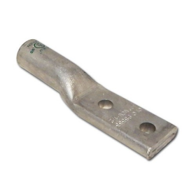 Morris 93122 2-Hole Compression Lug, 350 kcmil Aluminum/Copper Conductor, 1/2 in Stud, Aluminum