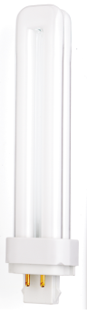 Satco S8340 T4 Twin Compact Fluorescent Lamp, 26 Watts, PL 4-Pin G24q-3 Base, 1825 Lumens, Cool White