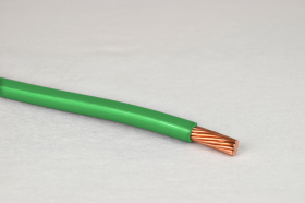 1/0 THHN Stranded Green   Copper Cable