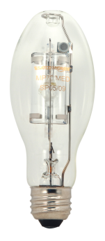 Satco S5856 Metal Halide ED17 Pulse Start HID Lamp, 70 Watts, Medium E26 Base, 6000 Lumens, Cool White