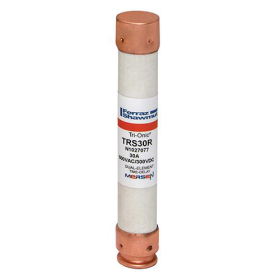 Mersen TRS30R Current Limiting Time Delay Fuse, 30 A, 600 VAC/300 VDC, 200/20 kA, Class RK5, Cylindrical Body