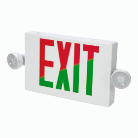 Cooper APC7RG Exit/Emergency LED Combination Fixture Selectable Red/Green