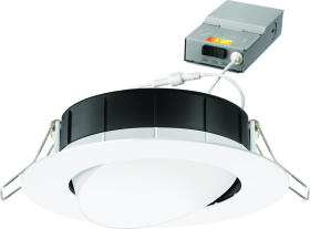 Lithonia WF4-LED-27K30K35K-90CRI-MB-M6 4" 10.5W Wafer LED Selectable Downlight Matte Black