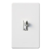 Lutron AYCL-153P-WH Ariadni Traditional Single-Pole or 3-Way Circuit Dimmer Switch, 120 VAC, White