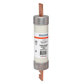 Mersen TRS200R Current Limiting Time Delay Fuse, 200 A, 600 VAC/300 VDC, 200/20 kA, Class RK5, Cylindrical Body