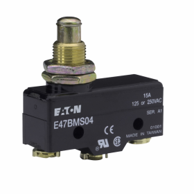 Cutler-Hammer E47BMS04 Precision Limit Switch, Extended Straight Plunger, Screw Terminals