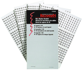 Ideal 775103 Wire Marker Booklet, Legend 1-45