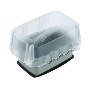 Intermatic WP5110C Extra-Duty Plastic In-Use Weatherproof Cover, Single Gang, Vertical/Horizontal Hinge, 3-5/8 In., Clear
