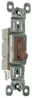 Pass & Seymour TradeMaster 660-G, Single Pole, Self-Grounding Toggle Switch, 120 VAC, 15 A, 1/2 hp
