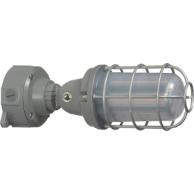 Satco 65-172 Non-Dimmable Adjustable Vaportight LED Light Fixture, 20 Watts, 2150 Lumens, Gray Housing