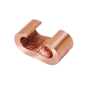 Burndy HYGROUND YGHC34C26 Type YGHC-C Compression C-Tap Connector, C, 300 to 500 kcmil Main/Run, 6 to 2/0 AWG Tap, Copper