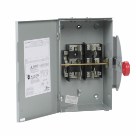 Cutler-Hammer DT223URH-N 100A 2-Pole General Duty Non-Fusible Double-Throw Safety Switch With Neutral 240VAC NEMA 3R