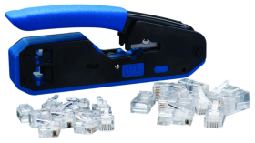 Ideal 33-396 Data/Voice Modular Plug Crimp Tool Kit (Includes 10 RJ-45 Plugs and 10 RJ-11 Plugs)