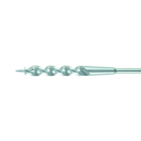 Klein 53717 Flexible Long Auger Bit With Screw Point, 3/8 in Dia, 72 in OAL, Oxide Coated