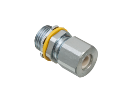 Arlington LPCG503S 1/2 in Zinc Plated Steel Strain Relief Cord Connector .1-.3 in Cable Opening