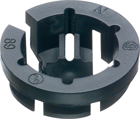 Arlington Black Button NM94 1/2 in Non-Metallic Push-in Cable Connector