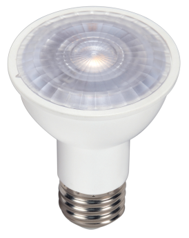 Satco S9388 PAR16 LED Lamp, 6.5 Watts, Medium E26 Base, 500 Lumens, Dimmable, Warm White