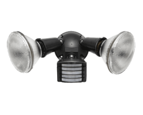 RAB Luminator LU300 Floodlight Kit (2) PAR38 Incandescent/Halogen Lamp 300 W Fixture 120 VAC Polycarbonate Housing