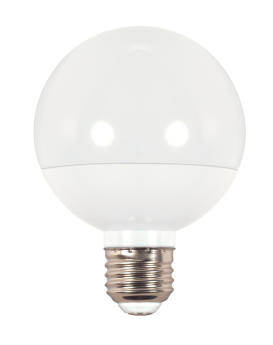 Satco S9200 G25 LED Lamp, 6 Watts, Medium E26 Base, 450 Lumens, Dimmable, Warm White