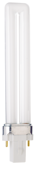 Satco S8306 T4 Compact Fluorescent Lamp, 9 Watts, PL 2-Pin G23 Base, 580 Lumens, Warm White