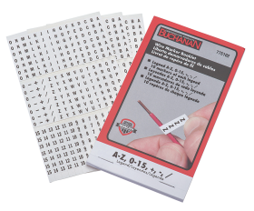 Ideal 775102 Wire Marker Booklet, Legend A-Z, 0-15, and +/-