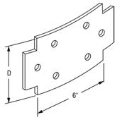 Cope 48-02RC Ladder Tray Splice Plates