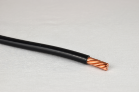 8 AWG THHN Black Stranded Copper Thermoplastic High Heat-Resistant Nylon Coated 500 Ft. Reel