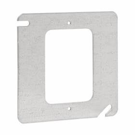 Crouse-Hinds TP480 4 In. Square 1-Device Flat Steel Box Cover