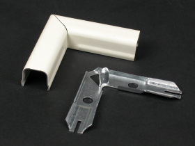 Wiremold V711 Flat Elbow 2Pc Ivory