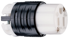 Pass & Seymour PS5269-X 15A, 125V Extra-Hard Use Spec-Grade Connector, Black and White 3W