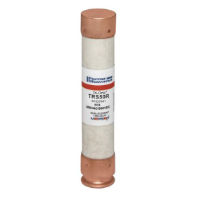 Mersen TRS50R Current Limiting Time Delay Fuse, 50 A, 600 VAC/300 VDC, 200/20 kA, Class RK5, Cylindrical Body