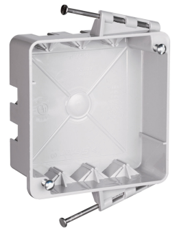 Pass & Seymour S4421RAC 4-in Square box with Threaded Mounting Holes 21 Cu-In.